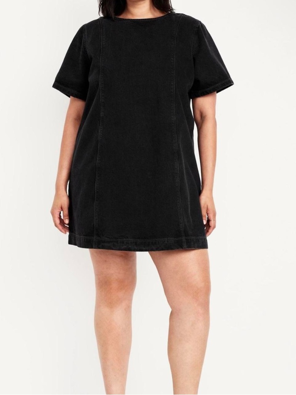 Old Navy Women’s XL Washed Black Short Sleeve Shift Dress